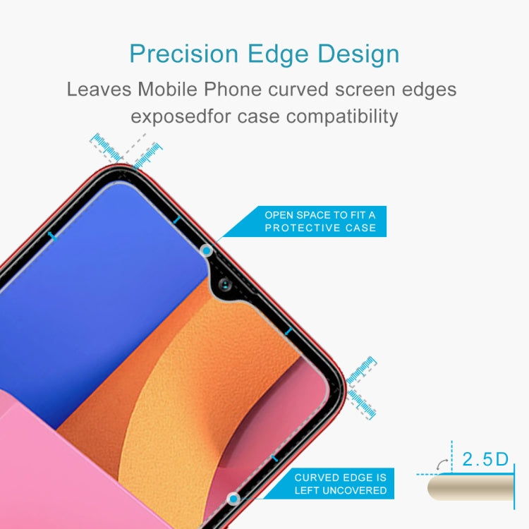 50 PCS 0.26mm 9H Tempered Glass for Galaxy A20s