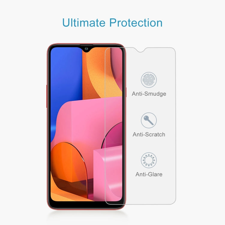 50 PCS 0.26mm 9H Tempered Glass for Galaxy A20s