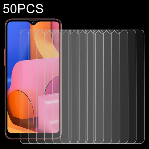 Pellicola in vetro temperato da 50 pezzi 0,26 mm 9H 2,5D per Galaxy A20s, For Galaxy A20s (50 PCS)