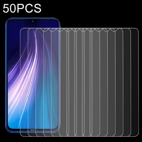 Per Xiaomi Redmi Note 8 2021 / Redmi Note 8 50 PZ 0,26mm 9H 2.5D Pellicola in vetro temperato, For Redmi Note 8 2021 / Redmi Note 8