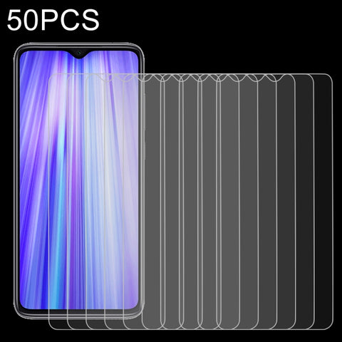 Per Xiaomi Redmi Note 8 Pro 50 PCS 0,26mm 9H 2,5D Pellicola in vetro temperato, ForRedmi Note 8 Pro