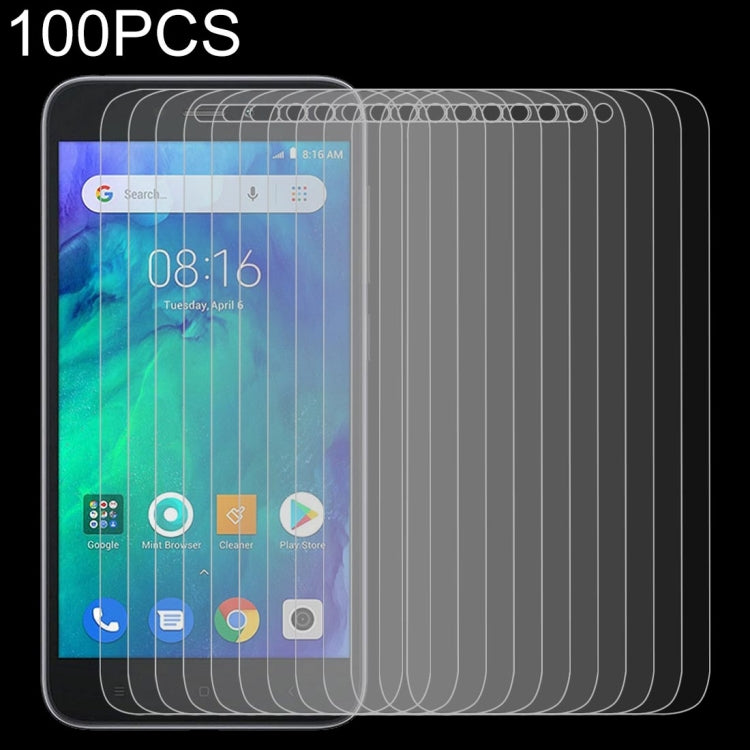 100 PCS 0.26mm 9H Tempered Glass for Xiaomi Redmi Go