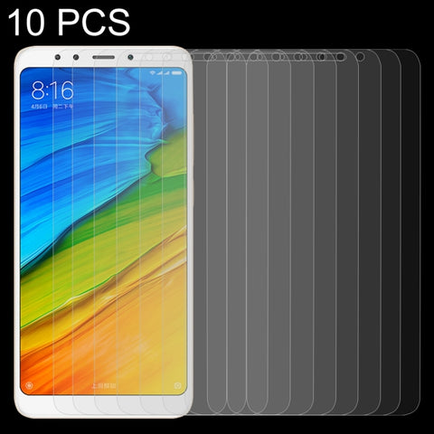 10 PZ per Xiaomi Redmi 5 0,26mm 9H Durezza superficiale 2.5D Pellicola per schermo in vetro temperato antideflagrante, For Redmi 5