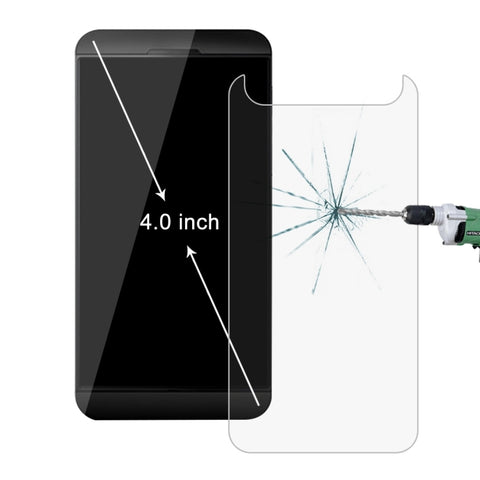 10 PZ Telefono cellulare da 4,0 pollici 0,26 mm 9H Durezza superficiale 2.5D Pellicola per schermo in vetro temperato antideflagrante
