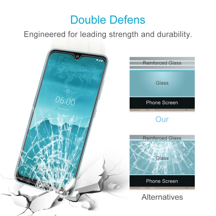 Per Nokia 6.2 2.5D Pellicola in vetro temperato a schermo non intero, For Nokia 6.2