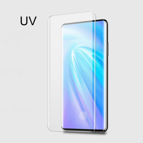 Vetro temperato a colla completa curvato a liquido UV per Vivo Nex 3, For Vivo Nex 3