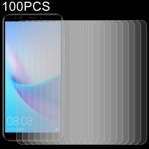 Pellicola in vetro temperato da 100 pezzi 0,26 mm 9H 2,5D per Huawei Enjoy 8 / Honor 7C, For Enjoy 8 / Honor 7C
