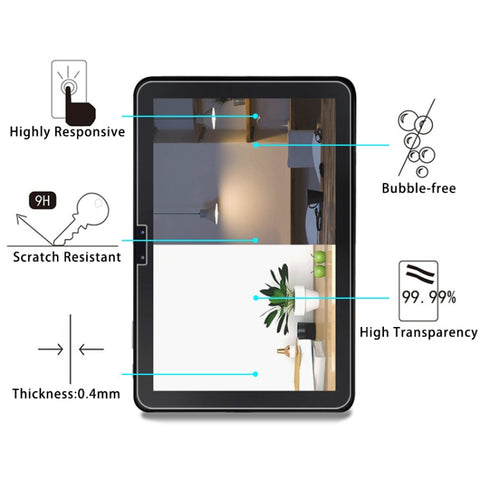 Pellicola in vetro temperato con durezza superficiale 0,4 mm 9H per Galaxy Tab Advanced2 / T583