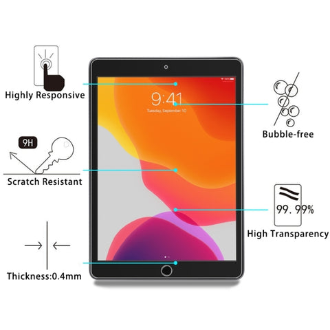 Pellicola in Vetro Temperato 9H 2.5D per iPad 10.2 (2021/2020/2019) -
