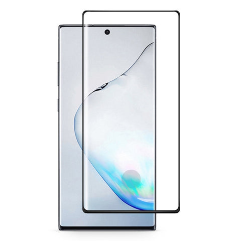 Per Galaxy Note 10+ 0,3 mm 9H Durezza superficiale Colla con bordi curvi 3D Pellicola in vetro temperato curvo a schermo intero curvo, è supportato lo sblocco con impronta digitale, For Galaxy Note 10+ (1 PC), For Galaxy Note 10+(1 PC)