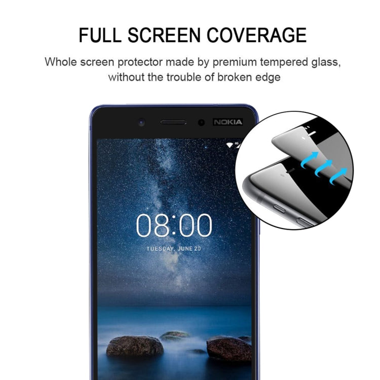 25 PCS Full Glue Tempered Glass Screen Protector for Nokia 8