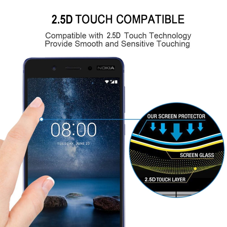 25 PCS Full Glue Tempered Glass Screen Protector for Nokia 5
