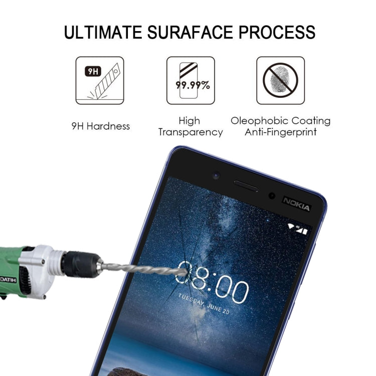 25 PCS Full Glue Tempered Glass Screen Protector for Nokia 5