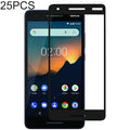 25 PCS Full Cover Tempered Glass Screen Protectors for Nokia