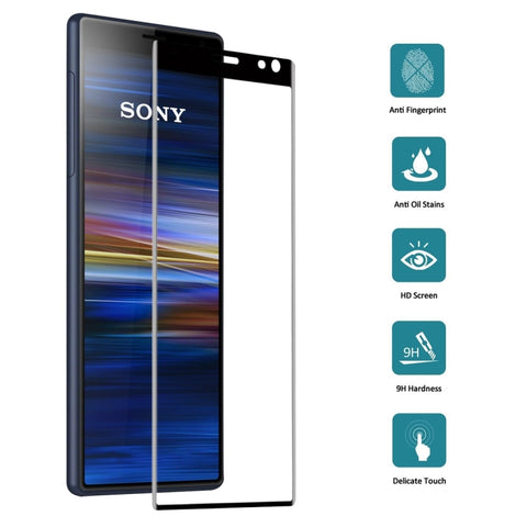 Pellicola in vetro temperato curvo a schermo intero 3D 9H per Sony Xperia 10 Plus, For Sony Xperia 10 Plus(1 PC)