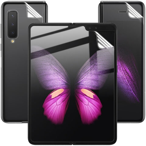 1 set di pellicole idrogel curve a schermo intero IMAK (schermo esterno + retro + schermo interno) per Galaxy Fold, For Galaxy Fold