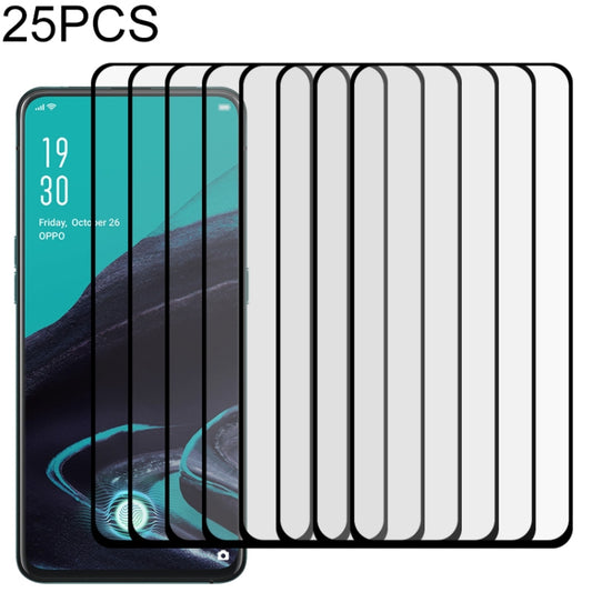 Pellicola protettiva in vetro temperato per protezione schermo da 25 pezzi per OPPO Reno 2, For OPPO Reno 2