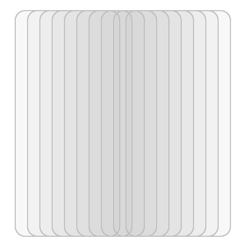 10 pezzi per Huawei Enjoy 10 Plus Pellicola protettiva per schermo in vetro temperato ultra sottile 9H 2.5D, For Huawei Enjoy 10 Plus