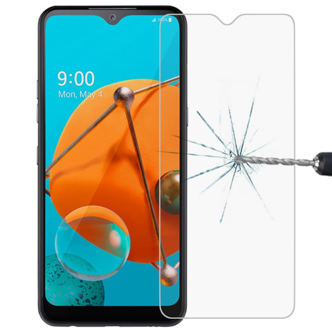 Per LG K51 Pellicola per schermo in vetro temperato antideflagrante 0,26 mm 9H 2,5D, For LG K51