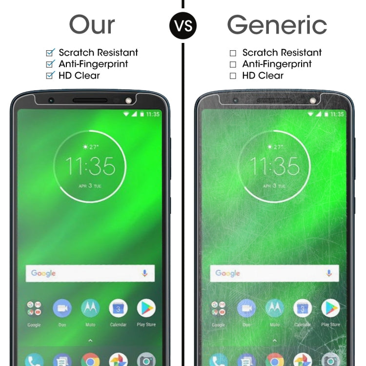 Pellicola in vetro temperato 9H 2.5D da 0,26 mm per Motorola Moto G6 Plus, For Moto G6 Plus