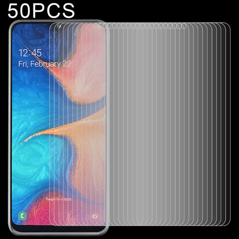 Pellicola in vetro temperato a schermo intero 2.5D da 50 pezzi per Galaxy A20e, For Galaxy A20e (50 PCS)