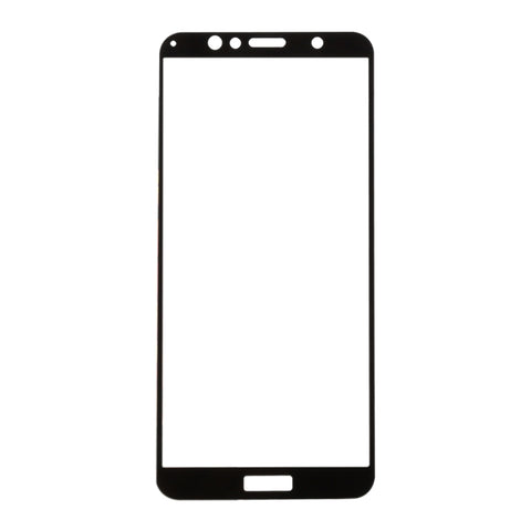 Pellicola a schermo intero in vetro temperato serigrafato antigraffio 9H 2.5D per Huawei Y6 (2018), For Y6 (2018) (1 PCS), For Huawei Y6 (2018) (1 PCS) Black