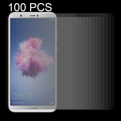 100 pezzi per Huawei P smart / Enjoy 7S 0,26 mm 9H Durezza superficiale Pellicola proteggi schermo in vetro temperato curvo 2,5D, For P smart / Enjoy 7S