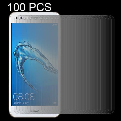100 pièces pour Huawei Y6 Pro (2017) 0,26 mm 9H Durezza superficielle 2,5D Écran de protection en verre trempé avec bord incurvé, pour Y6 Pro (2017)