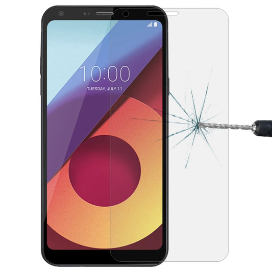 Per LG Q6+ 0,26 mm 9H Durezza superficiale 2,5D Proteggi schermo in vetro temperato con bordo curvo, For LG Q6+ (1 PC)
