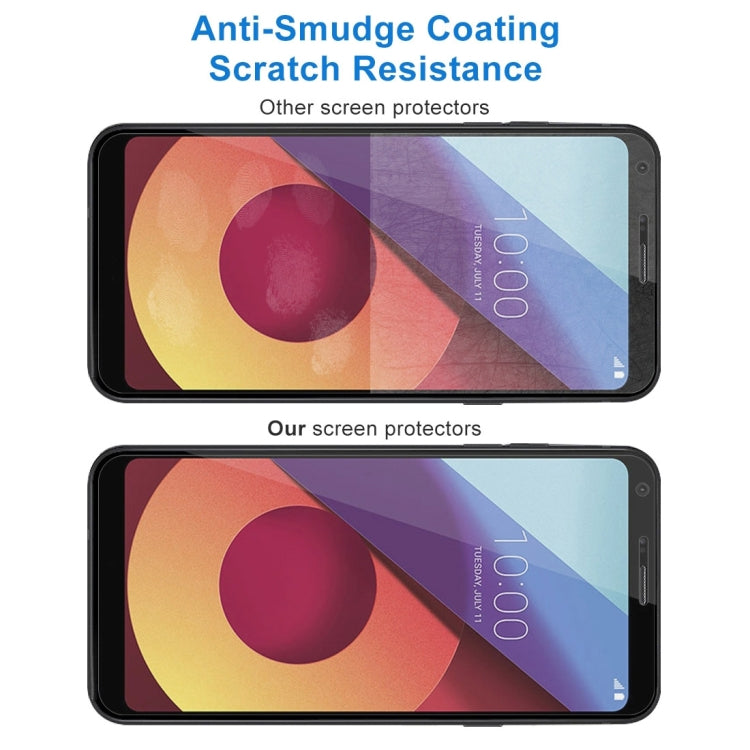 Per LG Q6+ 0,26 mm 9H Durezza superficiale 2,5D Proteggi schermo in vetro temperato con bordo curvo, For LG Q6+ (1 PC)