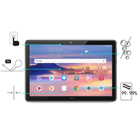 Pellicola in vetro temperato a schermo intero da 0,3 mm 9H per Huawei MediaPad T5 10.1, For MediaPad T5 10.1