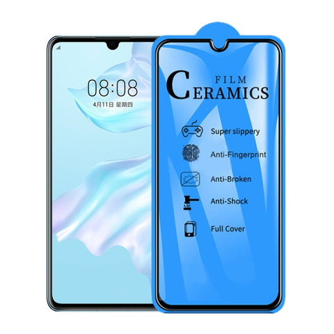 Pellicola in ceramica a copertura totale con colla completa 2.5D per Huawei P30, For Huawei P30 (1 PC)
