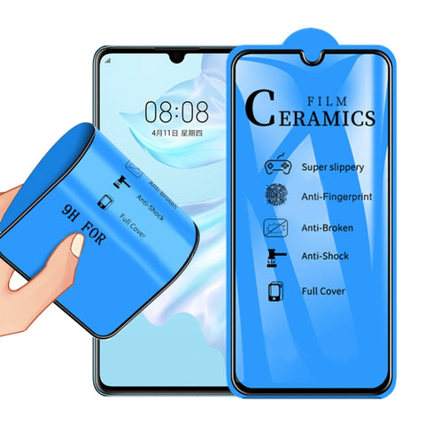 Pellicola in ceramica a copertura totale con colla completa 2.5D per Huawei P30, For Huawei P30 (1 PC)