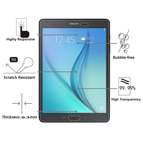 Pellicola in vetro temperato a schermo intero da 0,3 mm 9H per Galaxy Tab A Plus 9.7 / P550, For P550 (1pc)