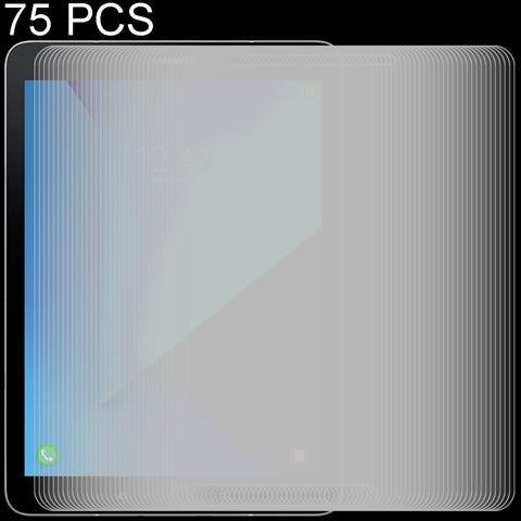 Pellicola in vetro temperato a schermo intero da 75 pezzi 0,3 mm 9H per Galaxy Tab S3 9.7 / T820, For T820 (75pcs)