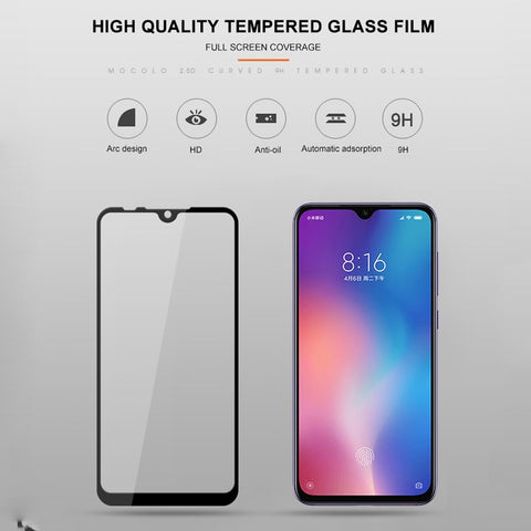 Mocolo 0,33mm 9H 2.5D Pellicola en verre trempé avec tampon en seta a colla completa pour Xiaomi Mi 9 SE, pour Xiaomi Mi 9 SE
