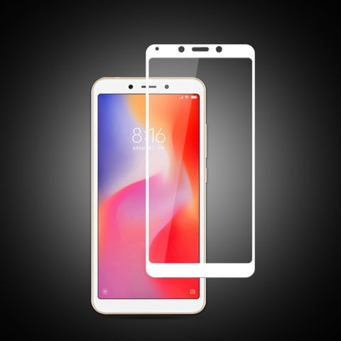 Film 0,33mm 9H 2.5D Pellicola en verre trempé avec impression sérigraphiée pour Xiaomi Redmi 6, Xiaomi Redmi 6