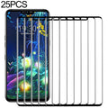 25 Pack 9H 3D Tempered Glass for LG V50 ThinQ 5G