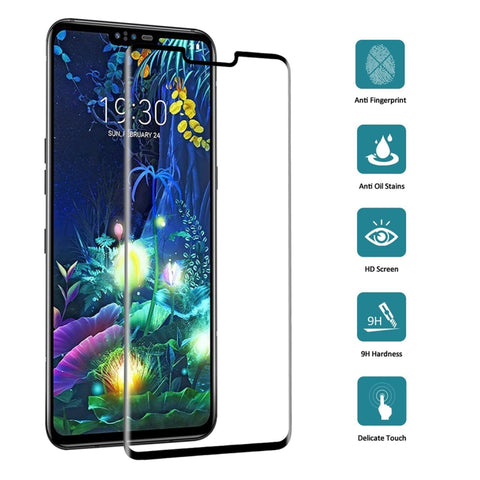 Pellicola in vetro temperato a schermo intero 9H 3D da 25 pezzi per LG V50 ThinQ 5G, For LG V50 ThinQ 5G