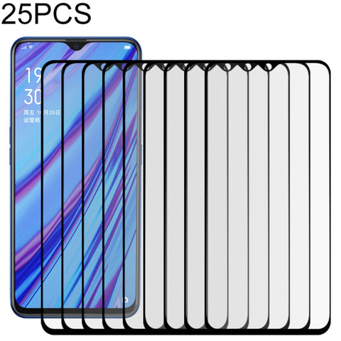 25 PCS Per OPPO A5 / A9 (2020) / A56 5G Colla completa Protezione schermo a copertura totale Pellicola in vetro temperato, For OPPO A5 / A9(25 PCS) - Novalix Store