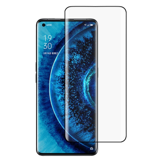 Per OPPO Find X2 Pro 9H HD Pellicola in vetro temperato con bordo curvo 3D (trasparente), For OPPO Find X2 Pro(1 PC), For OPPO Find X2 Pro(Black)(1 PC)