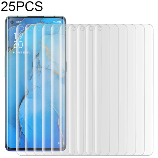 Pellicola in Vetro Temperato Curvo 3D per OPPO Reno3 Pro - 25 Pezzi,
