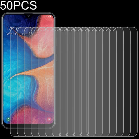 Per Samsung Galaxy A20 50 PZ Pellicola in vetro temperato 0,26mm 9H 2,5D, For Samsung Galaxy A20 (50 PCS)