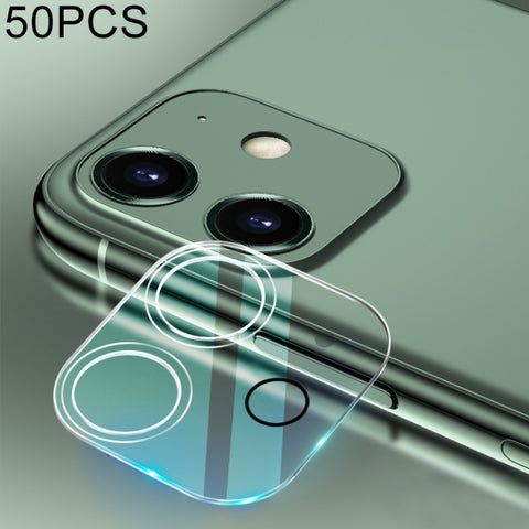 Per iPhone 12 50 pezzi HD Pellicola protettiva per obiettivo fotocamera posteriore in vetro temperato, For iPhone 12(50 PCS)