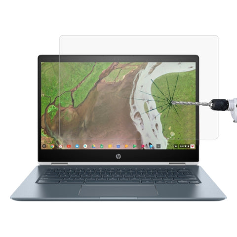 Pellicola protettiva in vetro temperato HD per schermo portatile per HP Chromebook x360 - 14-da0021nr 14 pollici, For HP Chromebook x360 - 14-da0021nr 14 inch