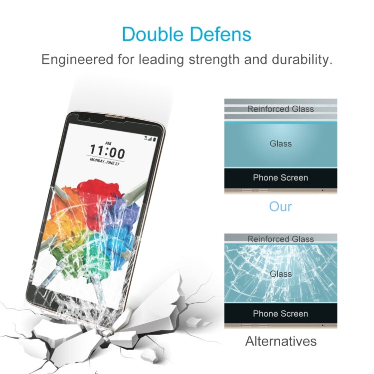 Pellicola in vetro temperato 0,26mm 9H 2.5D per LG Stylo 2 Plus / K550, For LG Stylo 2 Plus / K550 (1 PC)