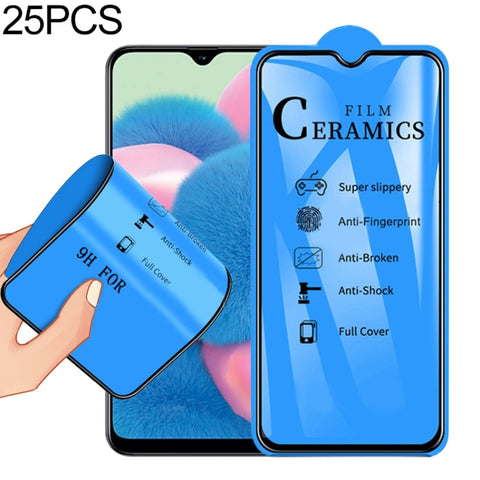 25 pezzi per Samsung Galaxy A31 2.5D Pellicola in ceramica con colla completa e copertura totale, For Samsung Galaxy A31 (25 PCS)
