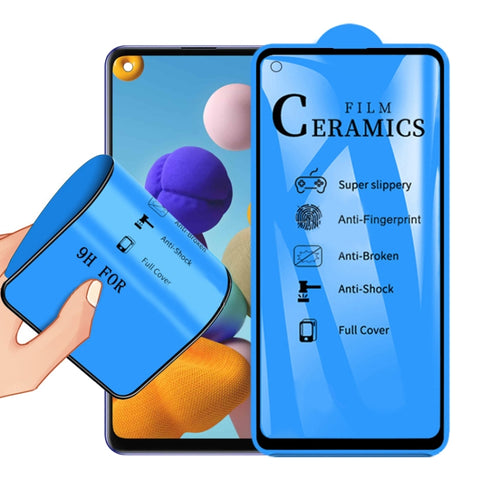 Per Samsung Galaxy A21s 2.5D Pellicola in ceramica a copertura totale con colla completa, For Samsung Galaxy A21s (1 PC)