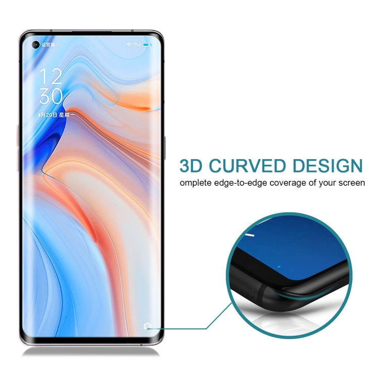 For OPPO Reno4 Pro 25 PCS 3D Curved Edge Full Screen Tempered Glass Film, For OPPO Reno4 Pro