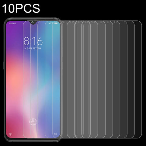 Pellicola in vetro temperato 9H 2.5D da 10 pezzi 0,26mm per Xiaomi Mi 9 SE, For Mi 9 SE (10 PCS)